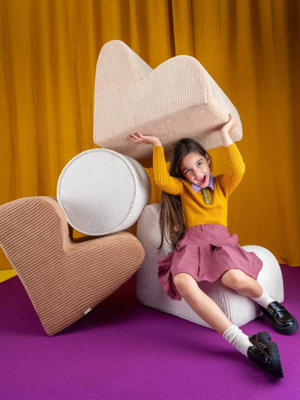 Corduroy kinderstoel Cloud^Wigiwama Outlet
