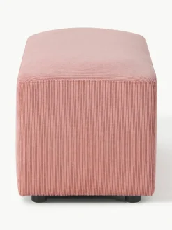 Corduroy poef Melva, B 99 x D 42 cm^Westwing Collection Outlet