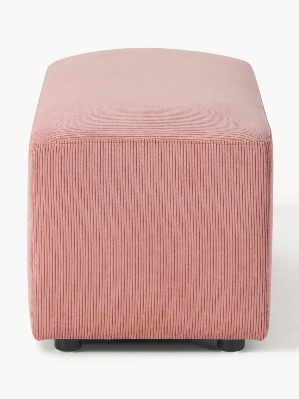 Corduroy poef Melva, B 99 x D 42 cm^Westwing Collection Outlet