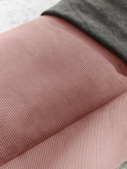 Corduroy poef Melva, B 99 x D 42 cm^Westwing Collection Outlet