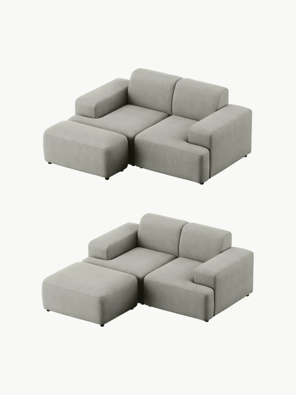Corduroykruk Melva, B 99 x D 42 cm^Westwing Collection Best