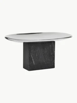 Decoratief dienblad Sapoto met marmeren voetstuk^Gejst Outlet