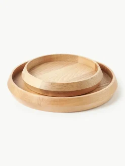 Decoratieve dienbladen Copenhagen van essenhout, set van 2^Westwing Collection Online
