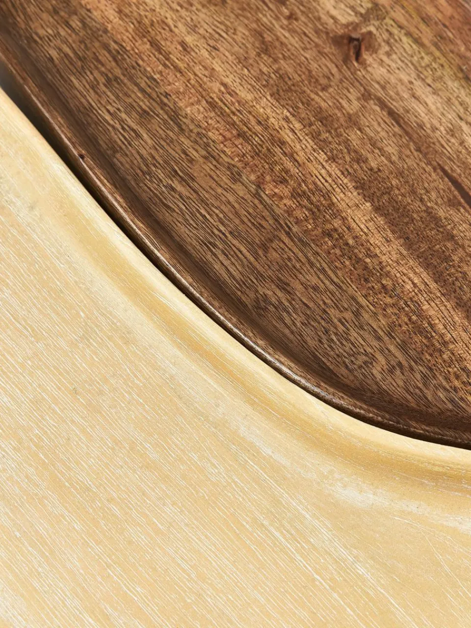 Decoratieve dienbladen Oda van mangohout, set van 2^Westwing Collection Online