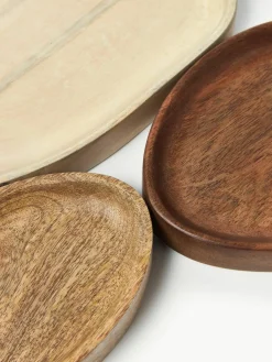 Decoratieve dienbladen Oda van mangohout, set van 3^Westwing Collection Clearance