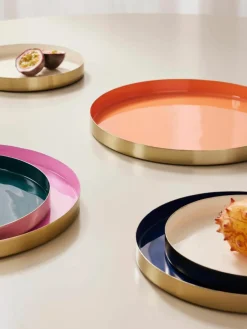 Decoratieve dienbladen Tavi, set van 3^Westwing Collection Hot
