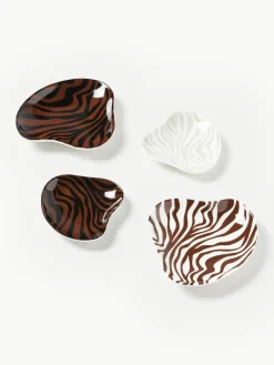 Decoratieve dienbladen Zella van porselein, set van 2^Westwing Collection Fashion