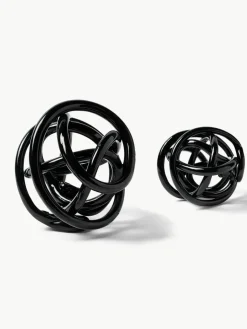 Decoratieve knoopobjecten Nola van glas, set van 2^Westwing Collection Online