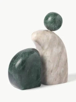 Decoratieve objecten Nati van marmer, 2-delig^Westwing Collection New