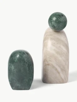 Decoratieve objecten Nati van marmer, 2-delig^Westwing Collection New