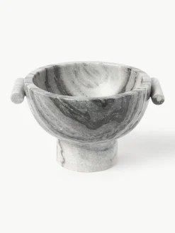 Decoratieve schaal Fossil van marmer, H 15 cm^Westwing Collection Hot