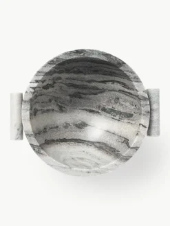 Decoratieve schaal Fossil van marmer, H 15 cm^Westwing Collection Hot