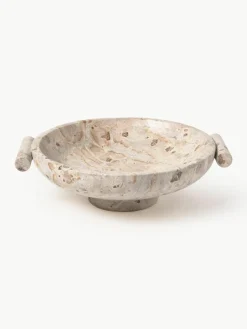 Decoratieve schaal Fossil van marmer, H 10 cm^Westwing Collection Online