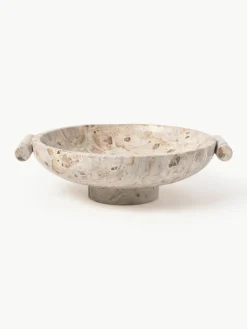 Decoratieve schaal Fossil van marmer, H 10 cm^Westwing Collection Online