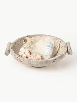 Decoratieve schaal Fossil van marmer, H 10 cm^Westwing Collection Online