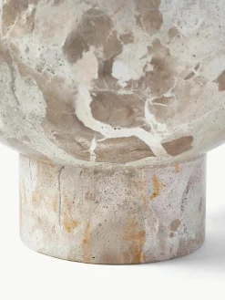 Decoratieve schaal Fossil van marmer, H 15 cm^Westwing Collection Hot