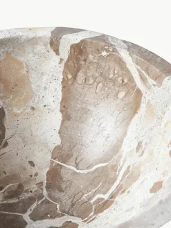 Decoratieve schaal Fossil van marmer, H 15 cm^Westwing Collection Hot