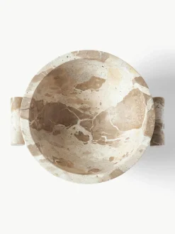 Decoratieve schaal Fossil van marmer, H 15 cm^Westwing Collection Hot