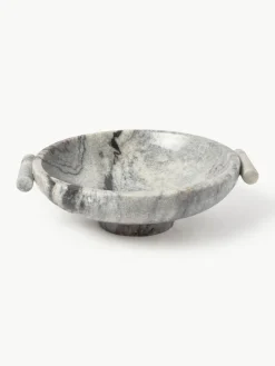 Decoratieve schaal Fossil van marmer, H 10 cm^Westwing Collection Sale