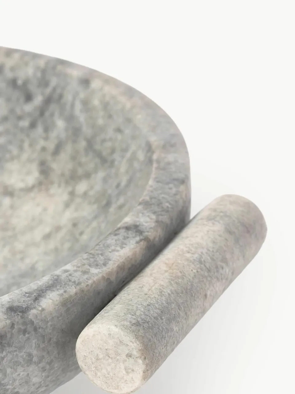 Decoratieve schaal Fossil van marmer, H 10 cm^Westwing Collection Sale