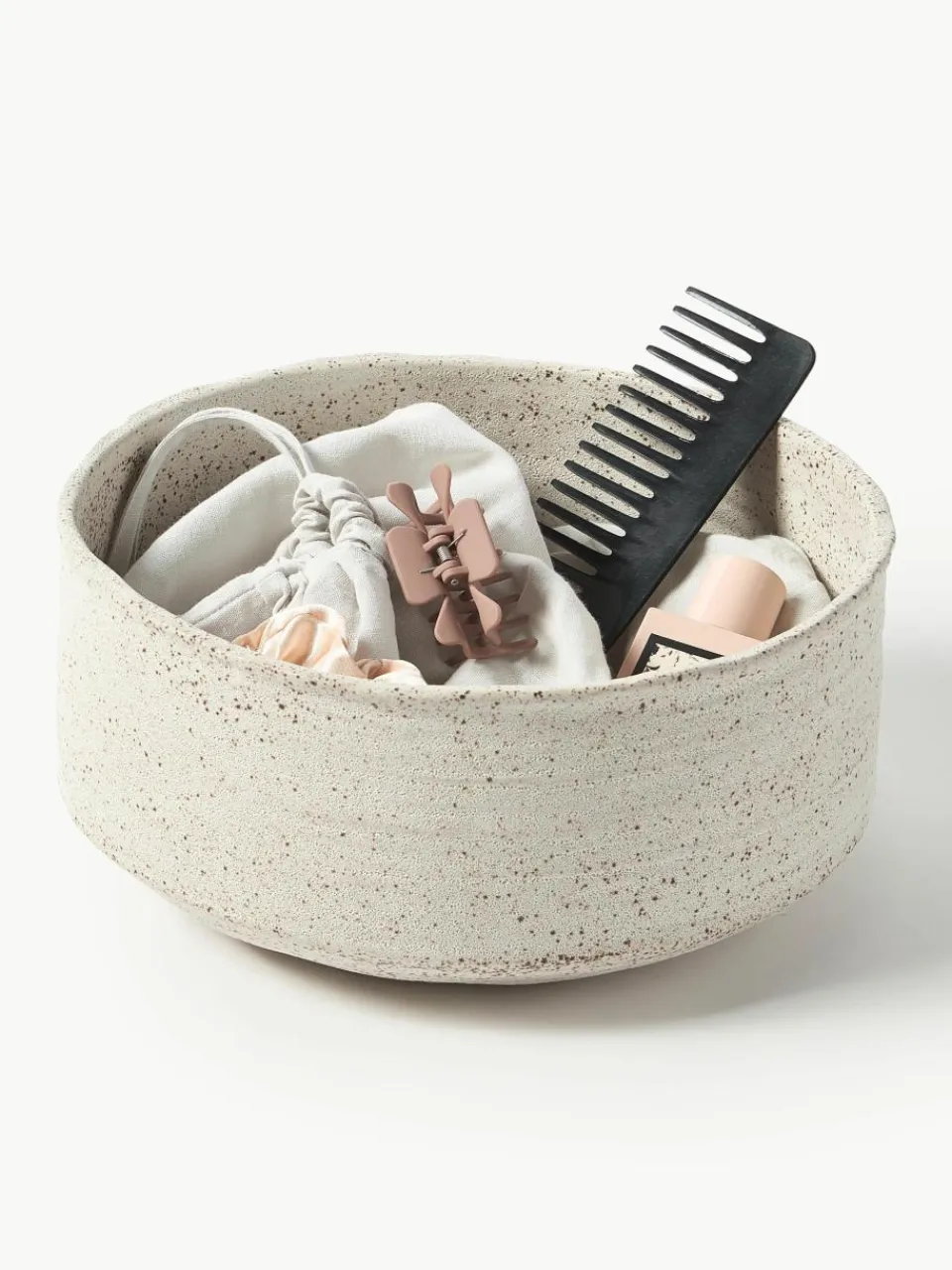 Decoratieve schaal Kamo met ruwe oppervlak, H 15 cm^Westwing Collection Discount