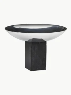 Decoratieve schaal Sapoto met marmeren voetstuk^Gejst Outlet