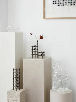 Decoratieve vaas stof Nagel, H 10 cm^STOFF Nagel Discount