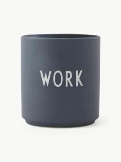 Design beker Favourite WORK met opschrift^DESIGN LETTERS Clearance