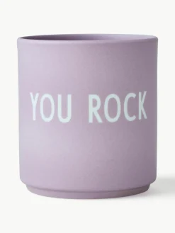 Design beker Favourite YOU ROCK met opschrift^DESIGN LETTERS Hot