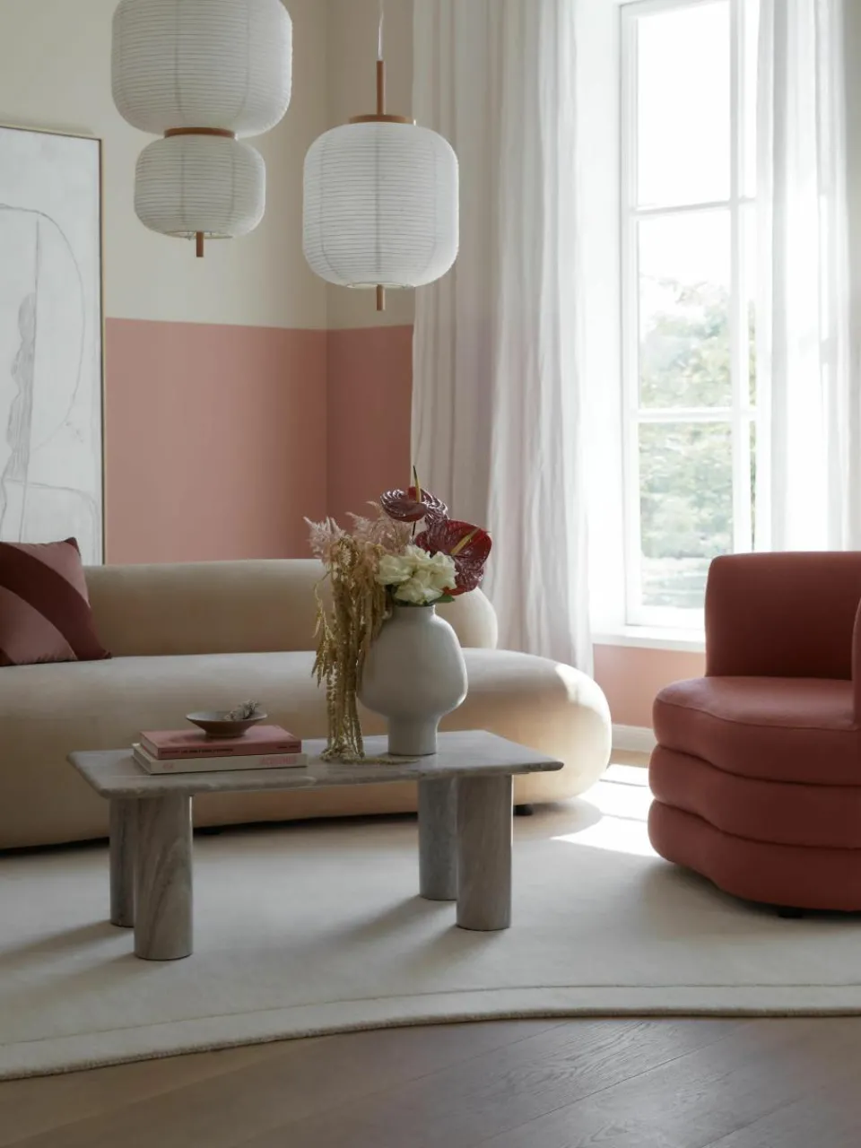 Design hanglamp Misaki uit rijstpapier^Westwing Collection Discount