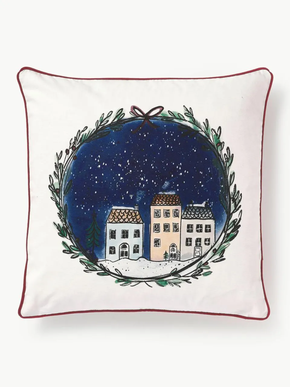 Design katoenen kussenhoes Snow van Kera Till^Westwing Collection Hot
