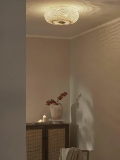 Design plafondlamp Evelyn van bamboehout, naturel^Westwing Collection Best
