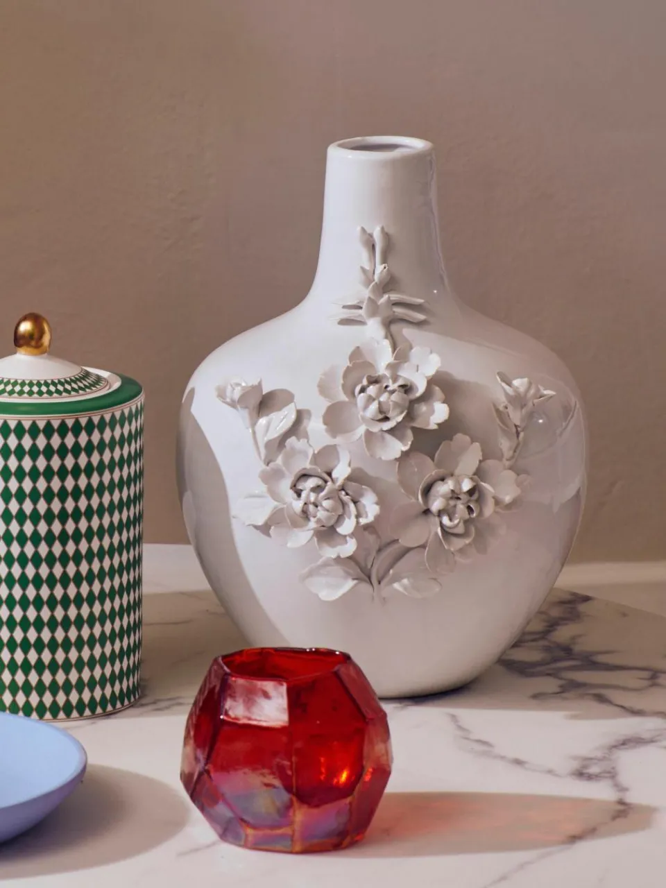 Design porseleinen vaas Rose, H 37 cm^Pols Potten Online