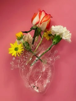 Design vaas Love in Bloom van glas, H 24 cm^SELETTI Hot