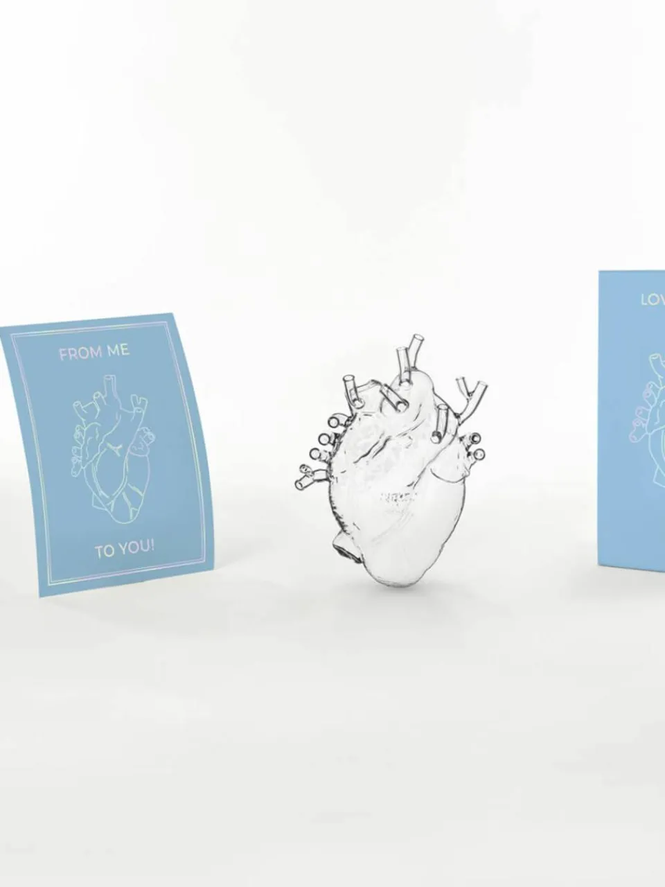 Design vaas Love in Bloom van glas, H 24 cm^SELETTI Hot
