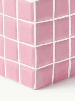 Design vaas Tile met tegellook, H 21 cm^&k Amsterdam Discount