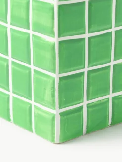 Design vaas Tile met tegellook, H 28 cm^&k Amsterdam Sale