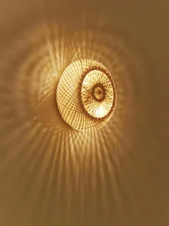 Design wandlamp Evelyn van bamboehout, naturel^Westwing Collection Online