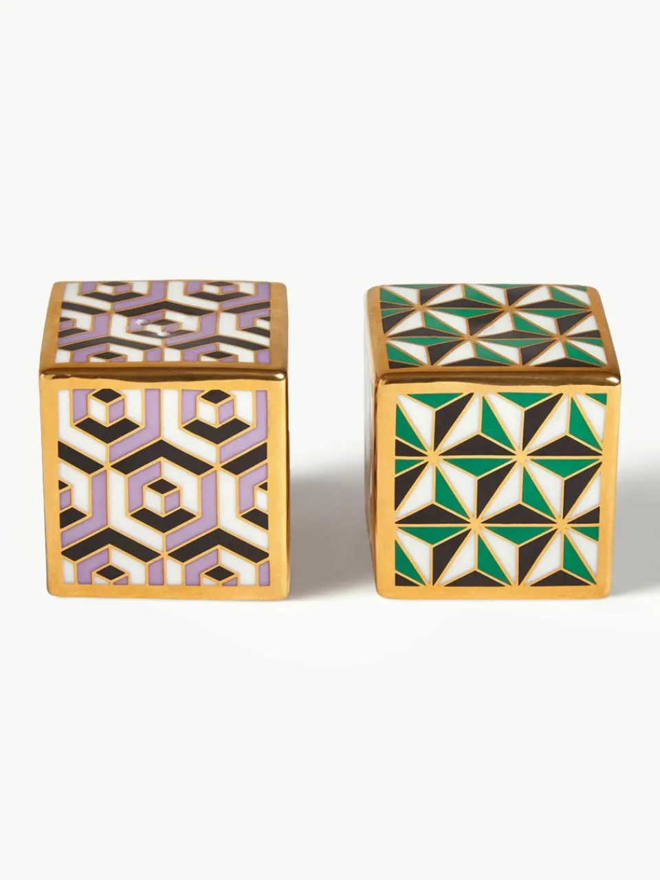 Design zout- en peperstrooier Versailles, vergulden, 2-delig^Jonathan Adler Best