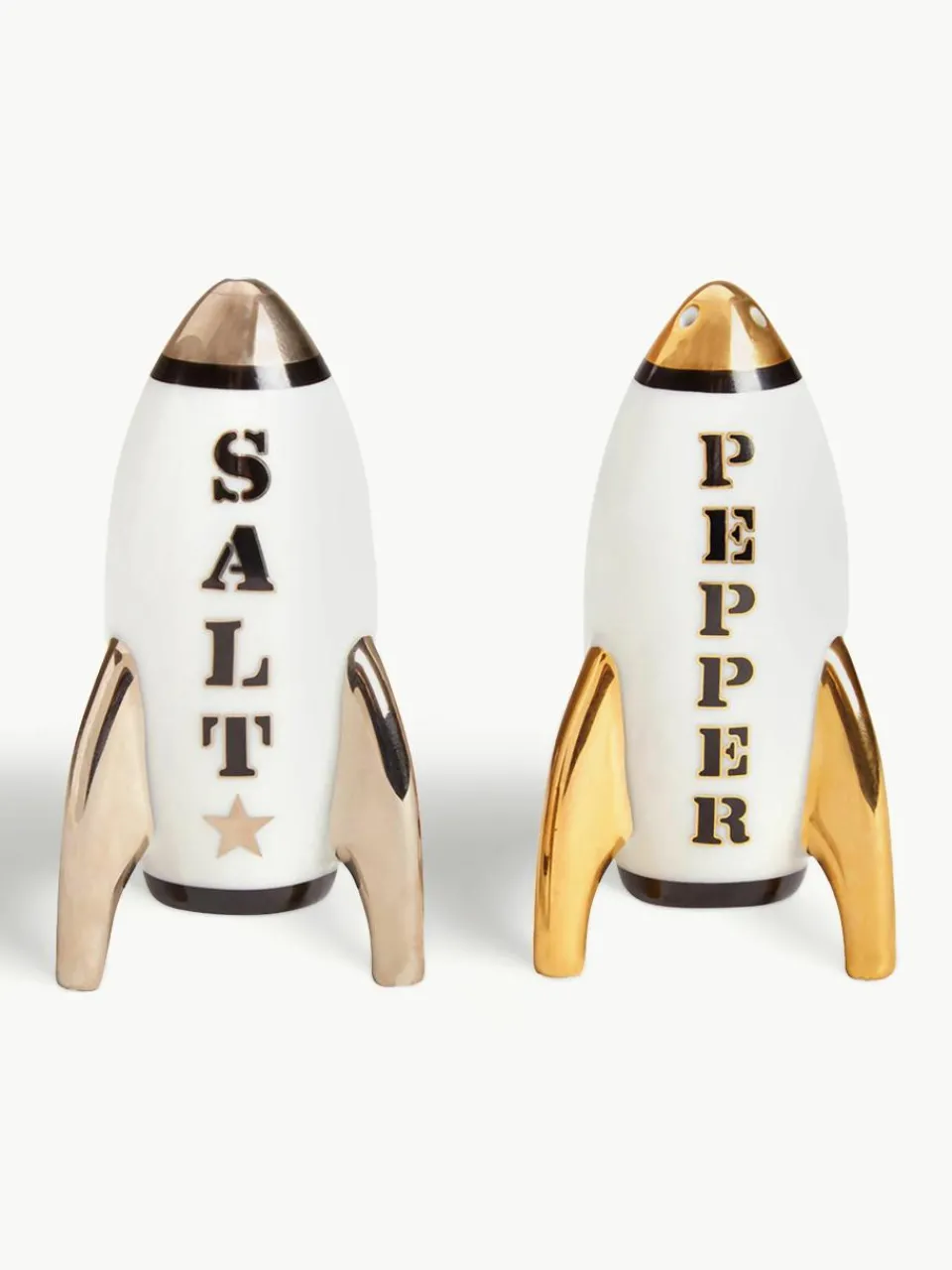 Design zout- en peperstrooier Apollo, vergulden, set van 2^Jonathan Adler Best