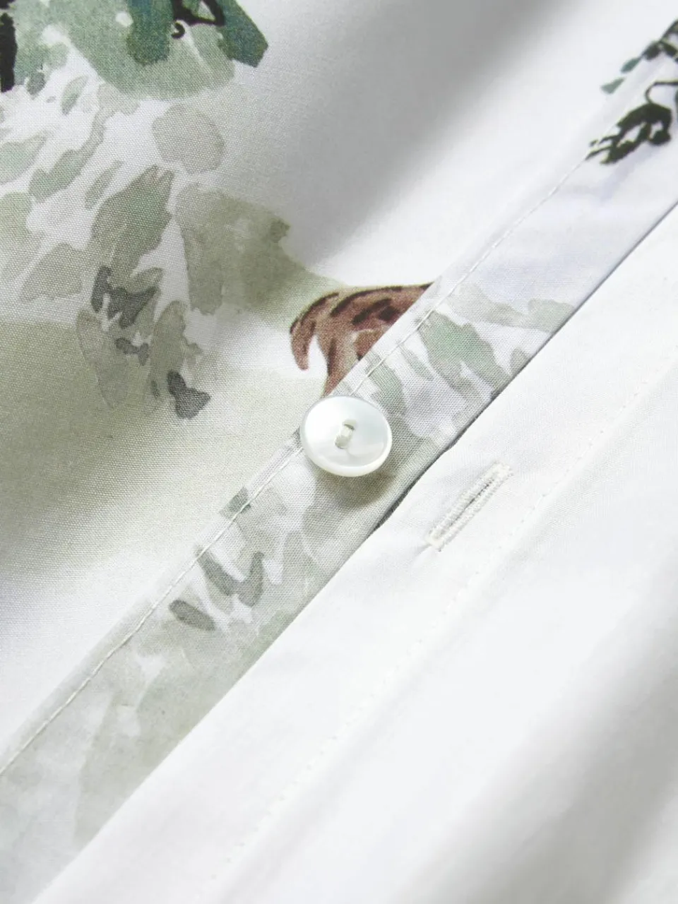 Designer katoenen perkale kussenhoes Forest^Westwing Collection Fashion