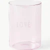 Designer waterglas Favourite LOVE met opschrift^DESIGN LETTERS Online