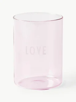 Designer waterglas Favourite LOVE met opschrift^DESIGN LETTERS Online