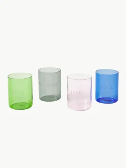 Designer waterglas Favourite LOVE met opschrift^DESIGN LETTERS Online