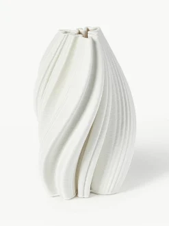 3D-geprinte vaas Melody van porselein, H 29 cm^Westwing Collection Best