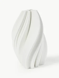 3D-geprinte vaas Melody van porselein, H 29 cm^Westwing Collection Best