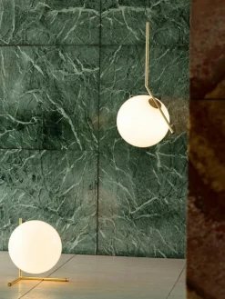 Dimbare hanglamp met glazen bollen IC, mondgeblazen^Flos Hot