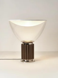 Dimbare LED tafellamp Taccia Small, mondgeblazen^Flos Hot