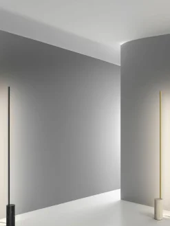 Dimbare LED vloerlamp Hilow Line met marmeren voet^Panzeri Fashion