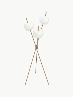 Dimbare tripod vloerlamp Kushi, mondgeblazen^kdln Fashion